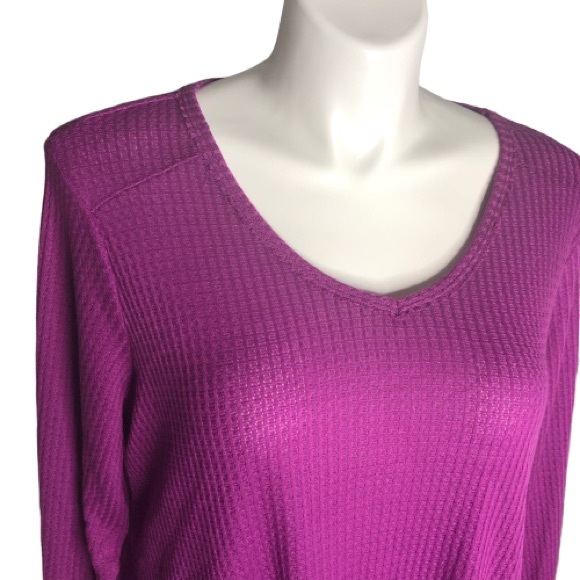 ⭐️NEW!!! Waffle knit long sleeve top 2X - Picture 2 of 5